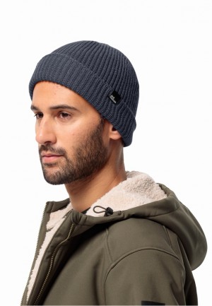 Navy Men Jack Wolfskin Fischer Beanie | 55813754