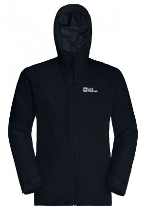 Navy Men Jack Wolfskin Glaabach 3in1 Jackets | 94283214