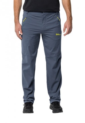 Navy Men Jack Wolfskin Glastal Hiking Pants | 97852928