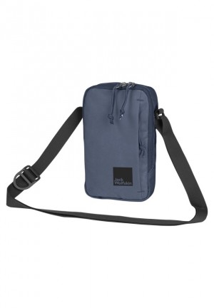 Navy Men Jack Wolfskin Konya Shoulder Bags | 41477303