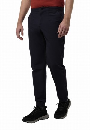 Navy Men Jack Wolfskin Newport Pants | 95183143