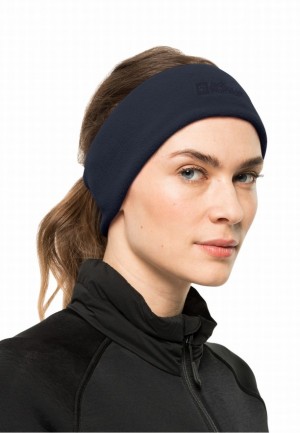 Navy Men Jack Wolfskin Real Stuff Headband | 28730714