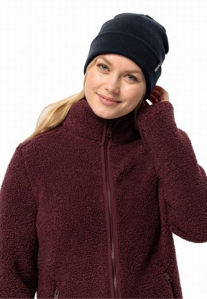 Navy Men Jack Wolfskin Rib Beanie | 35158405
