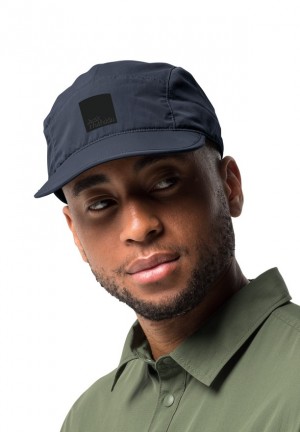 Navy Men Jack Wolfskin Road Trip Caps | 50211421