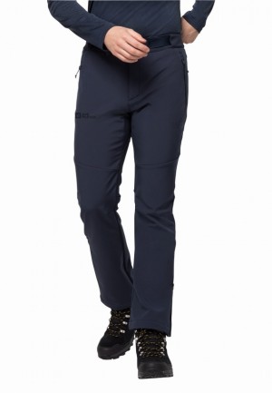 Navy Men Jack Wolfskin Stollberg Hiking Pants | 47256030