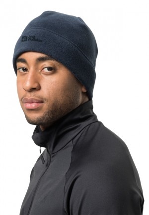 Navy Men Jack Wolfskin Vertigo Beanie | 36544943