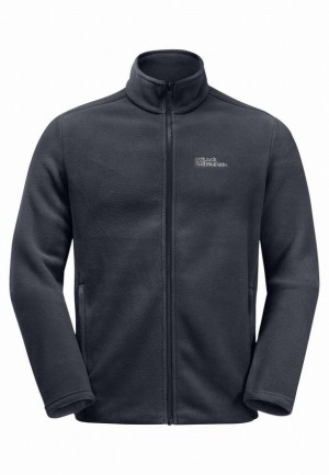 Navy Men Jack Wolfskin Winterstein Fz Fleece Jackets | 86298257