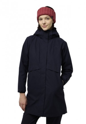 Navy Women Jack Wolfskin Baylight 3in1 Coats | 81059794