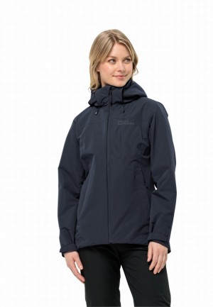 Navy Women Jack Wolfskin Fernblick 2l Jackets | 15923519