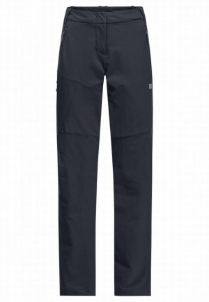 Navy Women Jack Wolfskin Glastal Winter Pants | 58838448