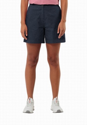 Navy Women Jack Wolfskin Karana Shorts | 70084553