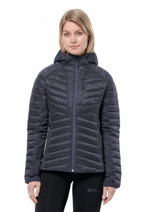 Navy Women Jack Wolfskin Routeburn Pro Ins Jackets | 70711460