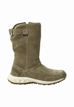 Olive Women Jack Wolfskin Queenstown Texapore Boot H Winter Boots | 43361092