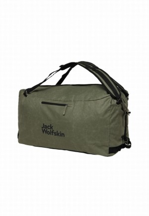 Olive Women Jack Wolfskin Traveltopia 85 Duffle Bags | 85359544