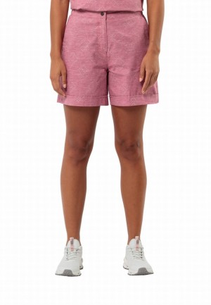 Pink Women Jack Wolfskin Karana Shorts | 77309861