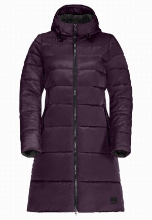 Purple Women Jack Wolfskin Eisbach Coats | 98347363