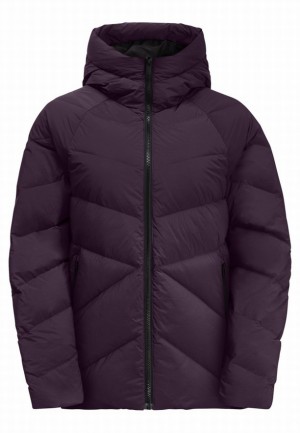 Purple Women Jack Wolfskin Marienplatz Down Jackets | 59015784