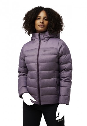Purple Women Jack Wolfskin Nebelhorn Down Jackets | 34664753