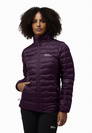 Purple Women Jack Wolfskin Passamani Down Jackets | 78182067