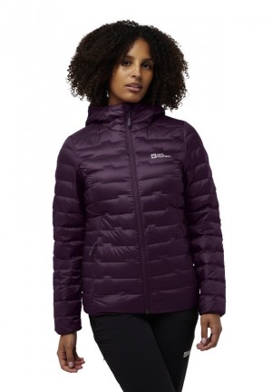 Purple Women Jack Wolfskin Passamani Down Jackets | 67685082