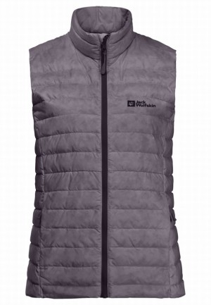 Purple Women Jack Wolfskin Pilvi Down Vest | 66689176