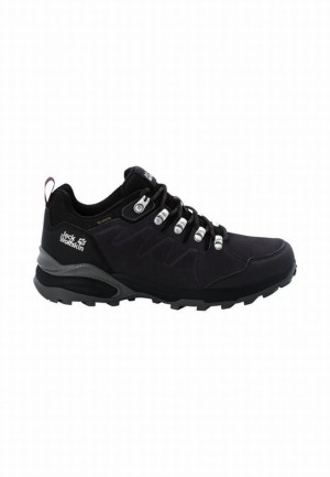 Purple Women Jack Wolfskin Refugio Texapore Low Hiking Shoes | 34508932