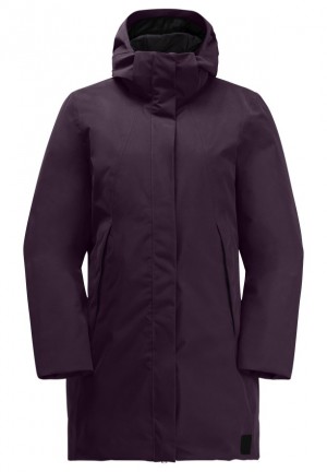 Purple Women Jack Wolfskin Salier Coats | 22436548