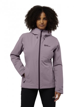 Purple Women Jack Wolfskin Wisper Ins Winter Jackets | 79943091