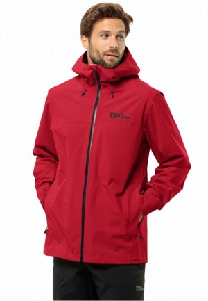Red Men Jack Wolfskin Highest Peak 3l Rain Jackets | 55320715