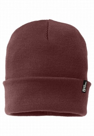 Red Men Jack Wolfskin Rib Beanie | 27756145