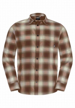 Red Men Jack Wolfskin Wanderweg Shirts | 81455598