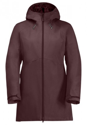 Red Women Jack Wolfskin Heidelstein Ins Winter Jackets | 32371809