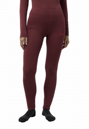 Red Women Jack Wolfskin Infinite Warm Tight | 73748751