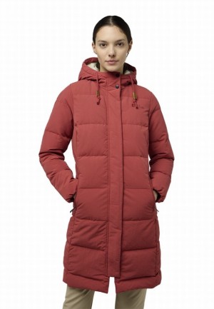 Red Women Jack Wolfskin Nordlicht Down Coats | 47412713