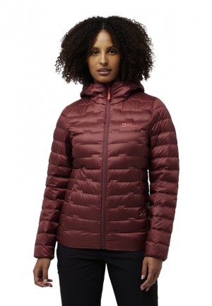 Red Women Jack Wolfskin Passamani Down Jackets | 83739410