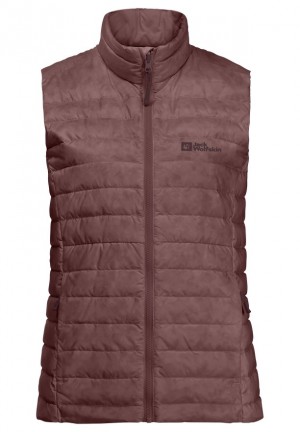 Red Women Jack Wolfskin Pilvi Down Vest | 35926754