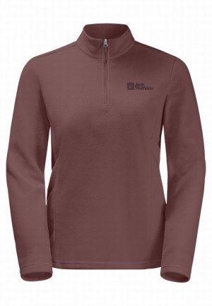 Red Women Jack Wolfskin Taunus Hz T Shirts | 60719572