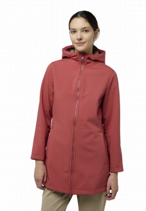 Red Women Jack Wolfskin Windland Softshell Jackets | 97590748