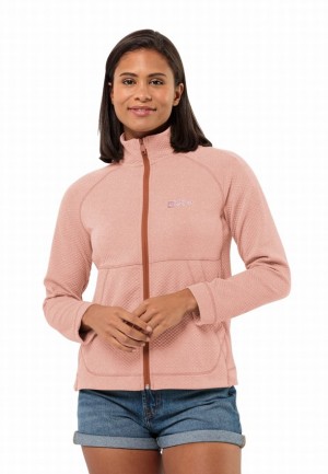 Rose Women Jack Wolfskin Fernweh Fleece Jackets | 99903787