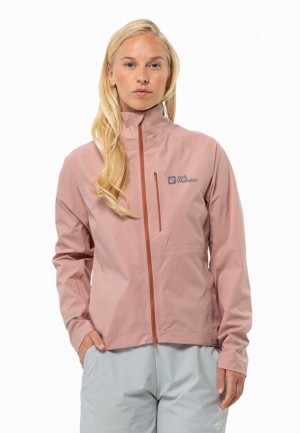 Rose Women Jack Wolfskin Gravex 2.5l Rain Jackets | 74550500