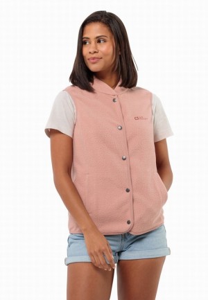 Rose Women Jack Wolfskin Light Curl Vest | 19892987