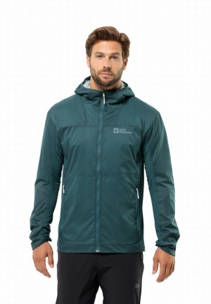 Turquoise Men Jack Wolfskin Prelight Alpha Jackets | 80785966