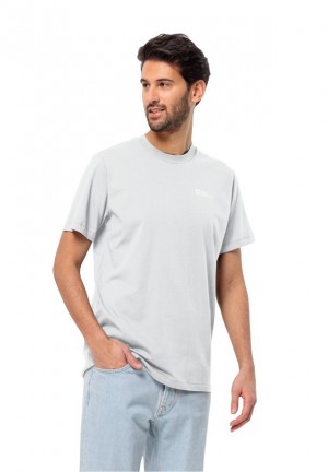 White Men Jack Wolfskin Essential T Shirts | 82829345