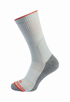 White Men Jack Wolfskin Hike Func Cl C Socks | 95313479
