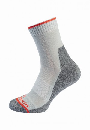 White Men Jack Wolfskin Hike Func Low C Socks | 42672449