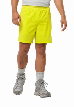 Yellow Men Jack Wolfskin Prelight 2in1 Shorts | 71373638