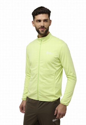 Yellow Men Jack Wolfskin Prelight Trail Fz Jackets | 66005787