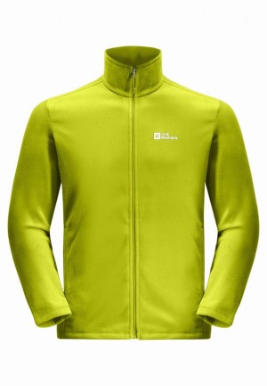 Yellow Men Jack Wolfskin Taunus Fz Fleece Jackets | 84206180