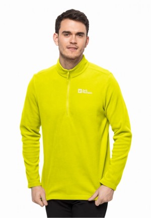 Yellow Men Jack Wolfskin Taunus Hz Jumpers | 58302557