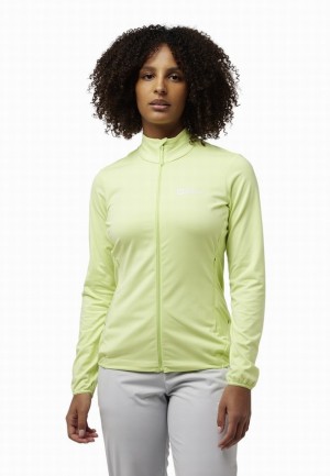 Yellow Women Jack Wolfskin Prelight Trail Fz Jackets | 87172122
